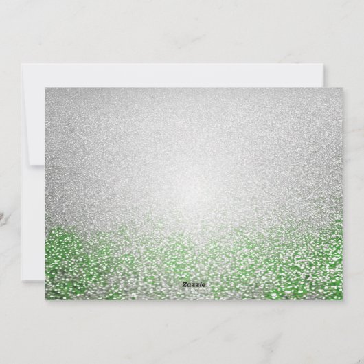 ホワイトロッキングホースホリデークリスマスカード シーズンカード (裏面)