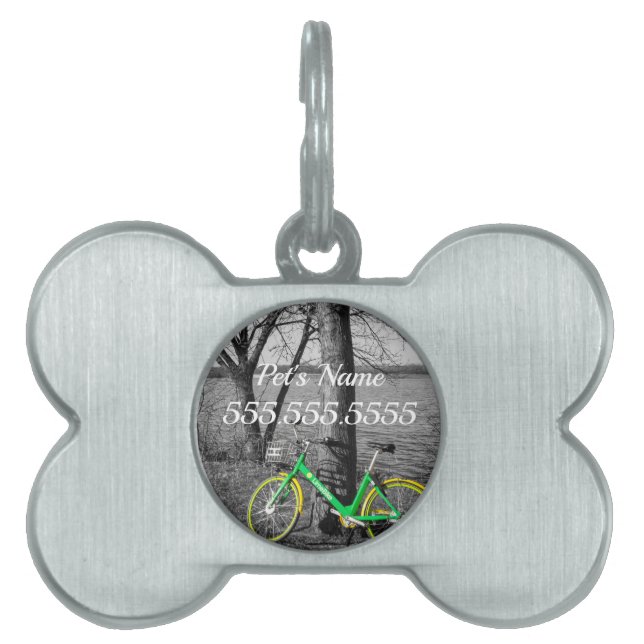 ホワイトロックセレクトペット用名札 ペットネームタグ (正面)