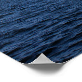 ホワイトロックビーチ、BC、カナダ。海と空とボート。 ポスター (角)