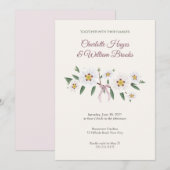 ホワイトロックローズの結婚式招待状 招待状 (正面/裏面)
