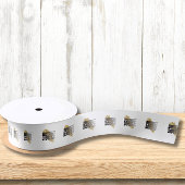 ホワイトロパーソナライズされたゴの洋服のネックラインラベル サテンリボン