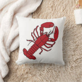 ホワイトロブスター装飾用クッション クッション (ブランケット)