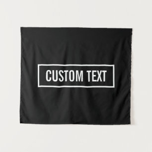 ホワイトロモダンゴの編集可能文字スタイル枠 タペストリー