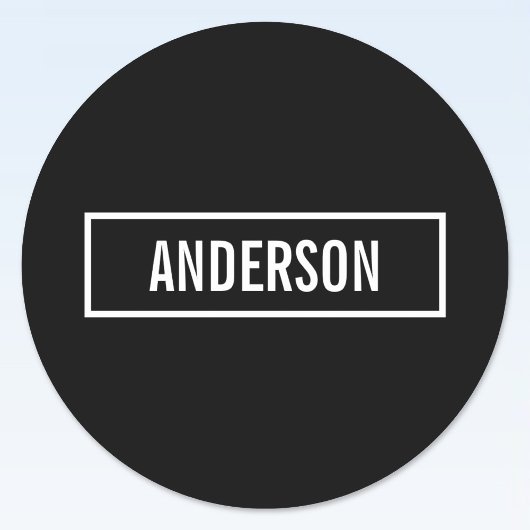 ホワイトロモダンゴの編集可能文字スタイル枠 ラウンドシール