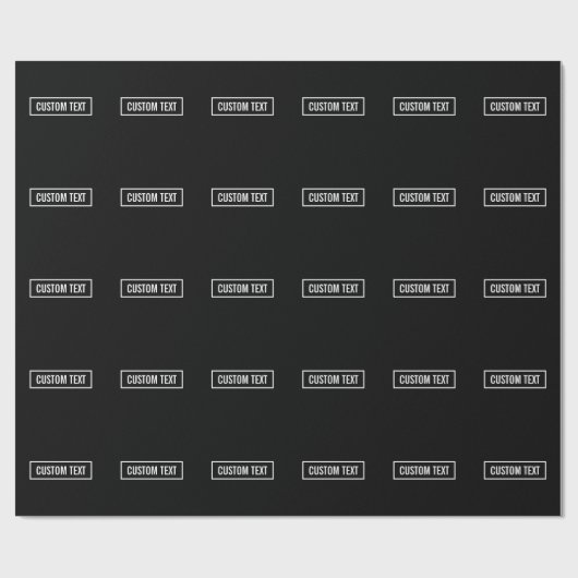 ホワイトロモダンゴの編集可能文字スタイル枠 ラッピングペーパー (フラット)