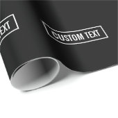 ホワイトロモダンゴの編集可能文字スタイル枠 ラッピングペーパー (ロールコーナー)