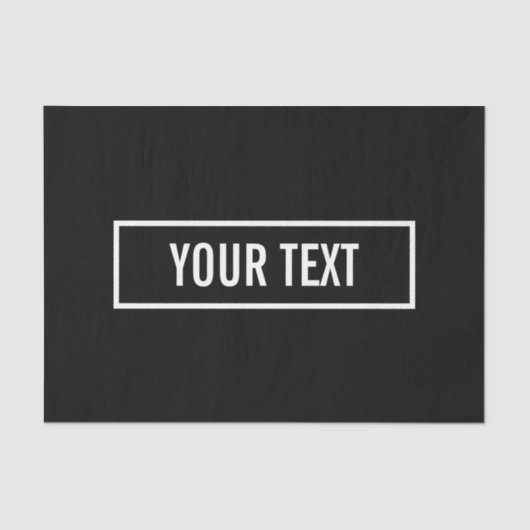 ホワイトロモダンゴの編集可能文字スタイル枠 薄葉紙 (正面)