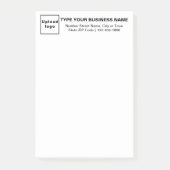 ホワイトロング見出しのビジネスブランド ポストイット (正面)