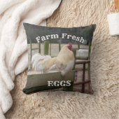 ホワイトロースターファームフレッシュエッグ装飾用クッション クッション (ブランケット)