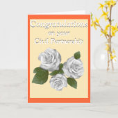 ホワイトローズおめでとう市民パートナーシップ カード (黄色い花)