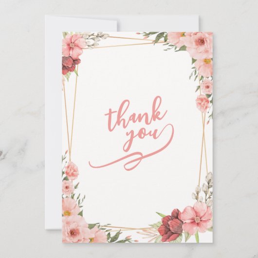 ホワイトローズのウェディングカード 招待状 (裏面)