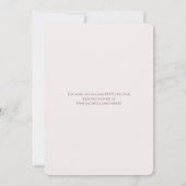 ホワイトローズのクラシックな結婚式の写真 Save the Date 招待状 (裏面)