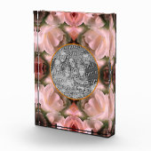 ホワイトローズのフローラ抽象芸術の色付き追加 フォトブロック (右)