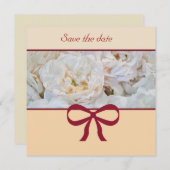 ホワイトローズの結婚式招待状 招待状 (正面/裏面)