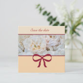 ホワイトローズの結婚式招待状 招待状 (スタンド正面)