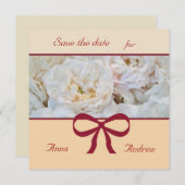 ホワイトローズの結婚式招待状 招待状 (正面/裏面)