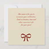 ホワイトローズの結婚式招待状 招待状 (裏面)