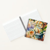 ホワイトローズアクアレラ ノートブック (内部)