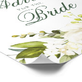 ホワイトローズアドバイスの花嫁サイン ポスター (角)