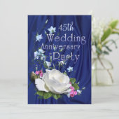 ホワイトローズアニバーサリーカスタムパーティー年 招待状 (スタンド正面)