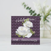 ホワイトローズアニバーサリー パーティー招待状 招待状 (スタンド正面)