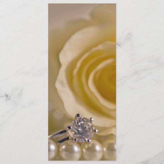 ホワイトローズアンドパール結婚式 プログラム (正面)