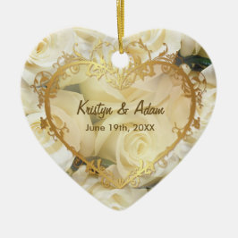 ホワイトローズエレガンスカスタマイズ-  セラミックオーナメント