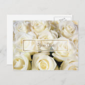 ホワイトローズエレガンステンプレート ポストカード (正面/裏面)