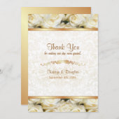 ホワイトローズエレガンス – ありがとう サンキューカード (正面/裏面)