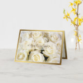 ホワイトローズエレガンス カード (黄色い花)