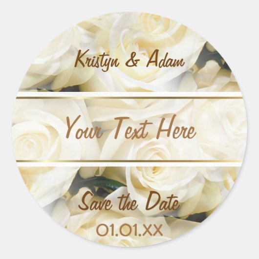 ホワイトローズエレガンス ラウンドシール (正面)