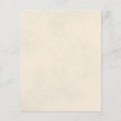 ホワイトローズエレガントバジェットウェディングレセプション招待状 (裏面)