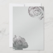 ホワイトローズエレガントフローラシルバーグレ結婚ーズ 招待状 (裏面)