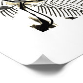 ホワイトローズエレガントポスタモダンー・アートプリント ポスター (角)