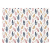 ホワイトローズオレンジブルーボー葉ホ テーブルクロス (正面(横))