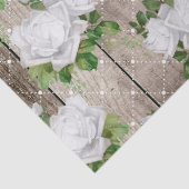 ホワイトローズオンウッドデ素朴コパージュ 薄葉紙 (詳細)