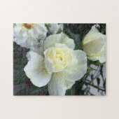 ホワイトローズガーデン写真 ジグソーパズル (横)
