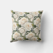 ホワイトローズクラシックフローラ クッション (裏面)