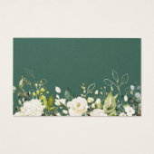 ホワイトローズグリーンフローラベビーシャワーおむつラッフル (裏面)