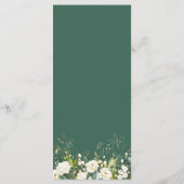 ホワイトローズグリーンリー金ゴールド結婚フローラ メニュー (裏面)