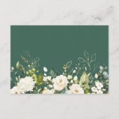 ホワイトローズグリーン花祭壇 ウェディングパーティ 詳細 エンクロージャーカード (裏面)