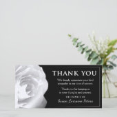 ホワイトローズサンキューファミリー悔やみや弔慰 サンキューカード (スタンド正面)