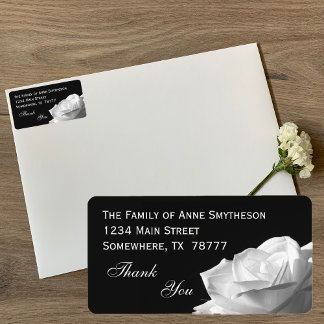 ホワイトローズサンキュー ラベル