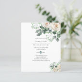 ホワイトローズセージEucalyptusレモンイエロー結婚ズ (スタンド正面)