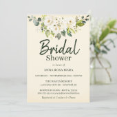 *~*ホワイトローズソフトイエローブライダルシャワー 招待状 (スタンド正面)