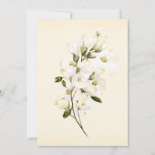 *~*ホワイトローズソフトイエローブライダルシャワー 招待状 (裏面)