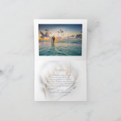 ホワイトローズデザイン結婚ズ サンキューカード (内部)