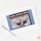 ホワイトローズデモステーション 長方形シール (封筒)