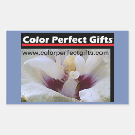 ホワイトローズデモステーション 長方形シール