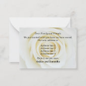 ホワイトローズニューアドレスのお知らせ ノートカード (裏面)